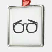 Augen-Gläser Silbernes Ornament (Links)
