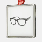 Augen-Gläser Silbernes Ornament (Links)