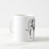Augen halb geschlossen kaffeetasse (Vorderseite Links)