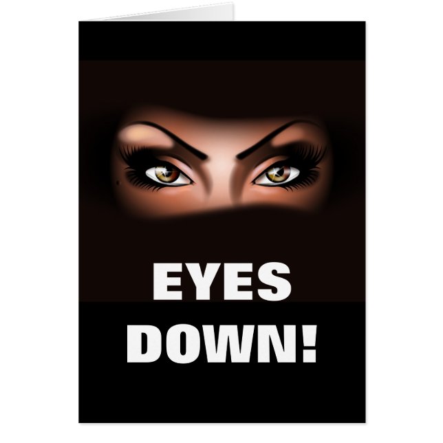 AUGEN HERUNTER! (Vorne)