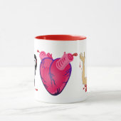 Augen-Herz U TASSE (Zentrum)