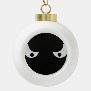 Augen - Im Dunkeln Keramik Kugel-Ornament
