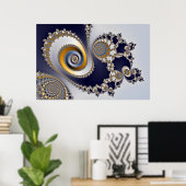 Augen im Himmel - Fraktal Poster (Heimbüro)