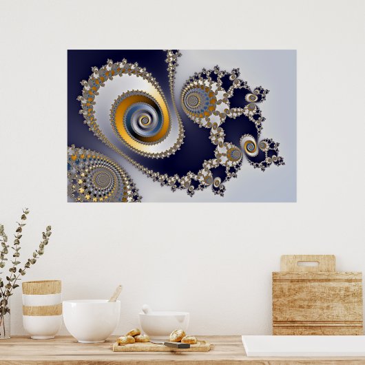 Augen im Himmel - Fraktal Poster (Küche)