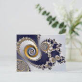 Augen im Himmel - Fraktal Postkarte (Stehend Vorderseite)