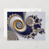 Augen im Himmel - Fraktal Postkarte (Vorne/Hinten)