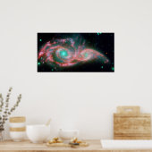 Augen im Himmel NGC 2207 NASA Poster (Küche)