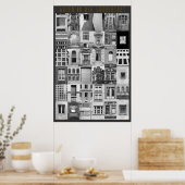Augen in der Großstadt Poster (Küche)