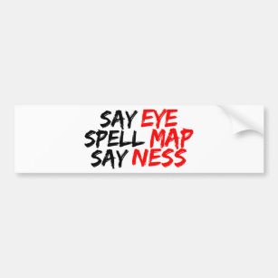 Augen-Karte Ness Autoaufkleber