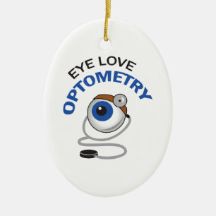 AUGEN-LIEBE-OPTOMETRIE KERAMIKORNAMENT