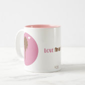 Augen-Liebe… Zweifarbige Tasse (Vorderseite Links)