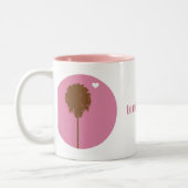 Augen-Liebe… Zweifarbige Tasse (Links)