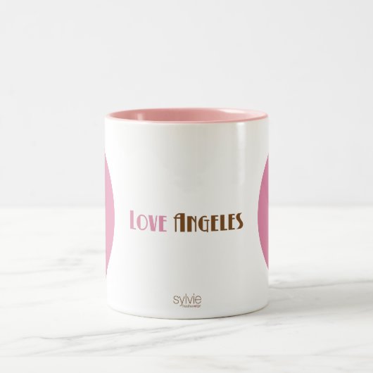 Augen-Liebe… Zweifarbige Tasse (Mittel)