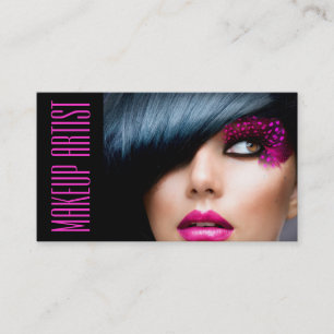 Augen Lippen MakeUp Artist Kosmetik Salon Visitenkarte