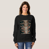 Augen lügen nicht Frau Kapuzenpullover  Sweatshirt (Vorne ganz)