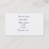 Augen-Maskenbildner Visitenkarte (Rückseite)