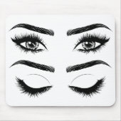 Augen mit den langen Wimpern und den Brauen Mousepad (Vorne)