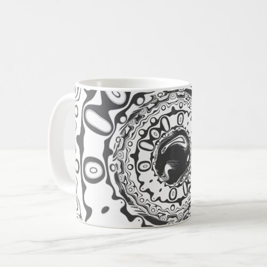 Augen mit hypnotischem Schüler (oder was auch imme Kaffeetasse (Vorderseite Links)