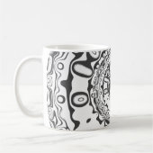 Augen mit hypnotischem Schüler (oder was auch imme Kaffeetasse (Links)