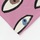 Augen nahtlos Muster, Hintergrund mit Handzeichnun Fleecedecke (Ecke)