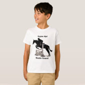 Augen oben! Heels unten! Pferd T-Shirt (Vorne ganz)