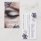 Augen-Peitschen-Erweiterungs-Visitenkarten Terminkarte (Vorne/Hinten)