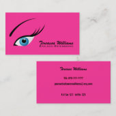 Augen-Peitschen-Erweiterungs-Visitenkarten Visitenkarte (Vorne/Hinten)