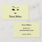 Augen-Peitschen-Erweiterungs-Visitenkarten Visitenkarte (Vorne/Hinten)