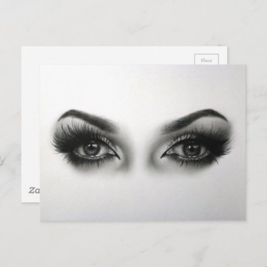 Augen Postkarte (Vorne/Hinten)