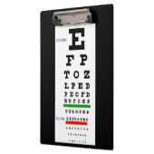 Augen-Prüfungs-Diagramm Klemmbrett (Links)