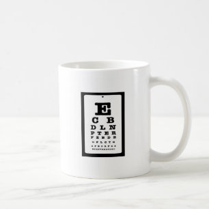 Augen-Prüfungs-Tasse Kaffeetasse