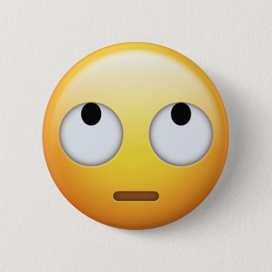 Augen-RollenEmoji Button (Vorderseite)