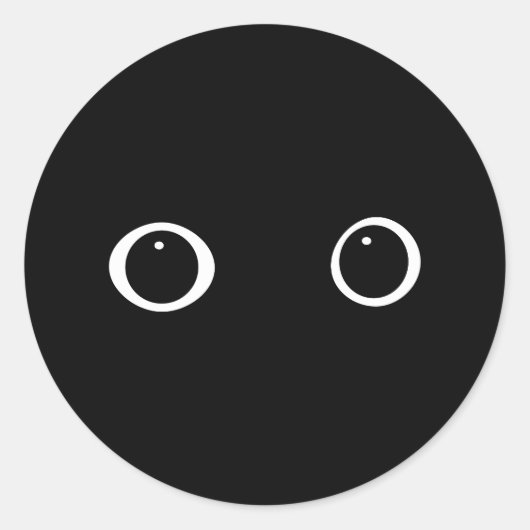 Augen Runder Aufkleber (Vorderseite)
