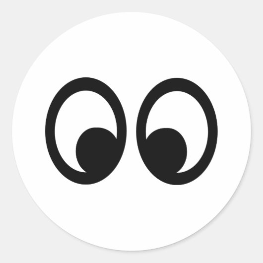 Augen Runder Aufkleber (Vorderseite)
