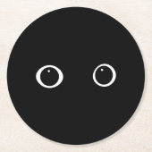 Augen Runder Pappuntersetzer (Vorderseite)