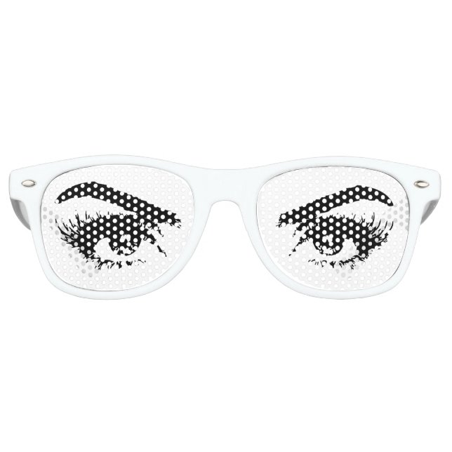 AUGEN. SCHÖNE FRAUEN AUGEN. PARTYBRILLE (Vorderseite)