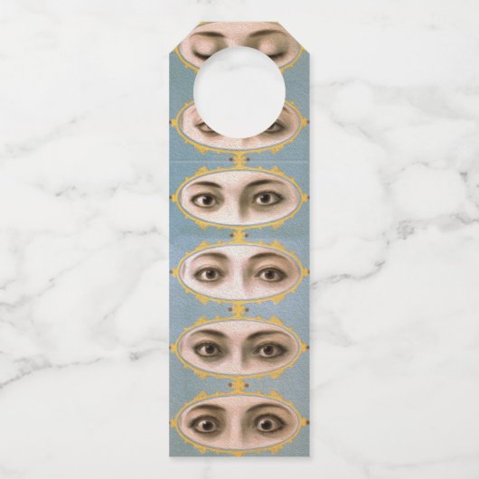 Augen sehen Sie an! Flaschenanhänger (Vorderseite)