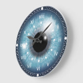 Augen sehen Sie Personalisierte Acrylwand-Uhr Große Wanduhr (Winkel)