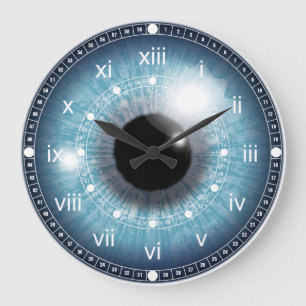 Augen sehen Sie Personalisierte Acrylwand-Uhr Große Wanduhr