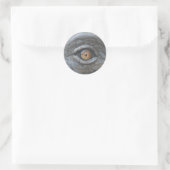 Augen siehe_ runder aufkleber (Tasche)