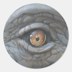 Augen siehe_ runder aufkleber