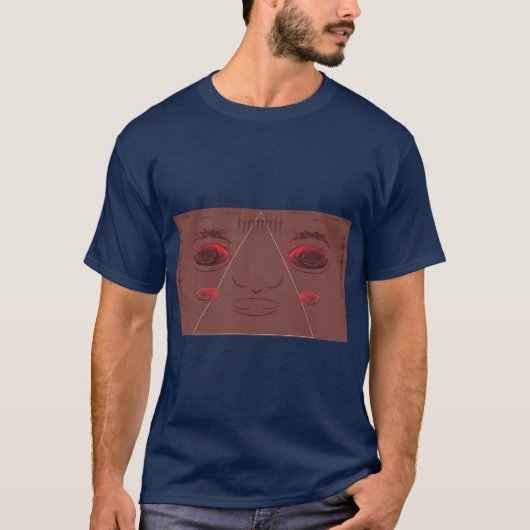 Augen sind in Rose. T-Shirt (Vorderseite)