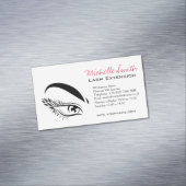 Augen-Skizze-Wimperntuschen-Peitschen-Erweiterung Magnetische Visitenkarte (Beispiel)