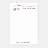 Augen-Skizze-Wimperntuschen-Peitschen-Erweiterung Post-it Klebezettel (Vorderseite)