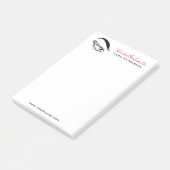 Augen-Skizze-Wimperntuschen-Peitschen-Erweiterung Post-it Klebezettel (angewinkelt)