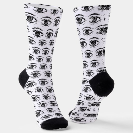 Augen Socken (Gewinkelt)