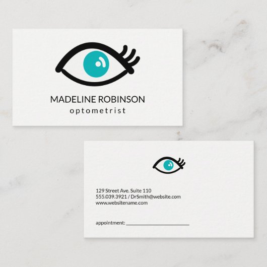 Augen Terminkarte (Vorne/Hinten)