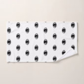 Augen übergeben gezeichnetes Illustrations-Muster Badhandtuch Set (Handtuch)