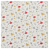 AUGEN UND LIPPEN UND HERZEN STOFF (Muster)