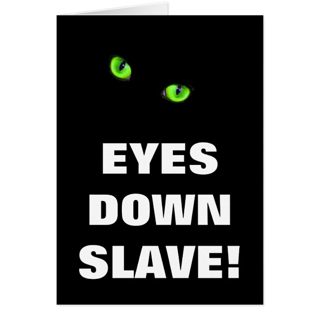 AUGEN UNTER SLAVE! (Vorne)